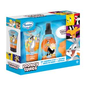 Pack Tuinies Looney Tunes Shampoo 3en1 + Colonia + Jabón + Esponja