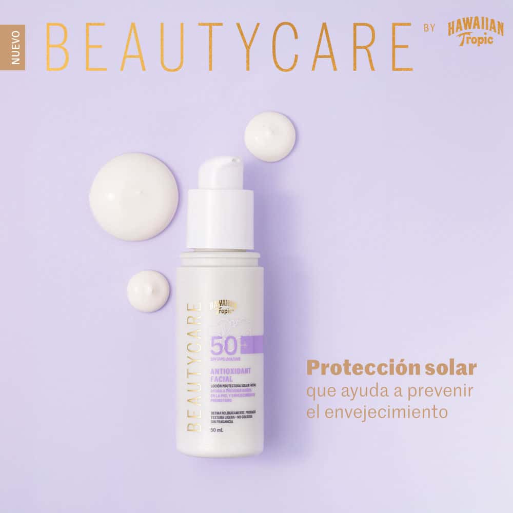 Protector Solar Hawaiian Tropic Beauty Care Antioxidante SPF50+
