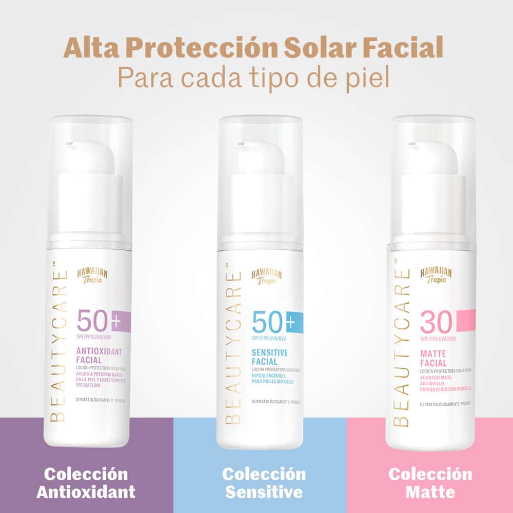 Protector Solar Hawaiian Tropic Beauty Care Antioxidante SPF50+