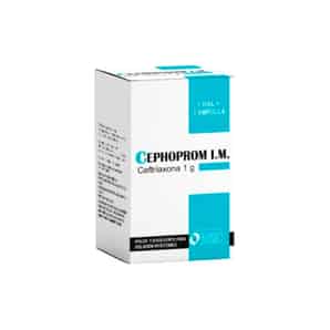 Cephoprom I.M. 1g Polvo y Disolvente para Solución Inyectable