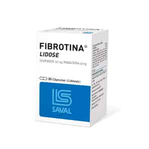 Fibrotina Lidose 160mg + 40mg Cápsula