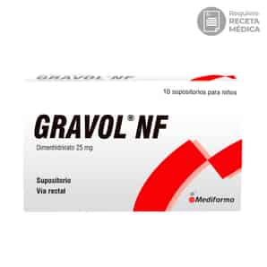 Gravol NF 25 mg Supositorio