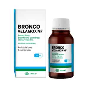 Bronco Velamox NF (250mg + 4mg)/5ml Polvo para Suspensión Oral