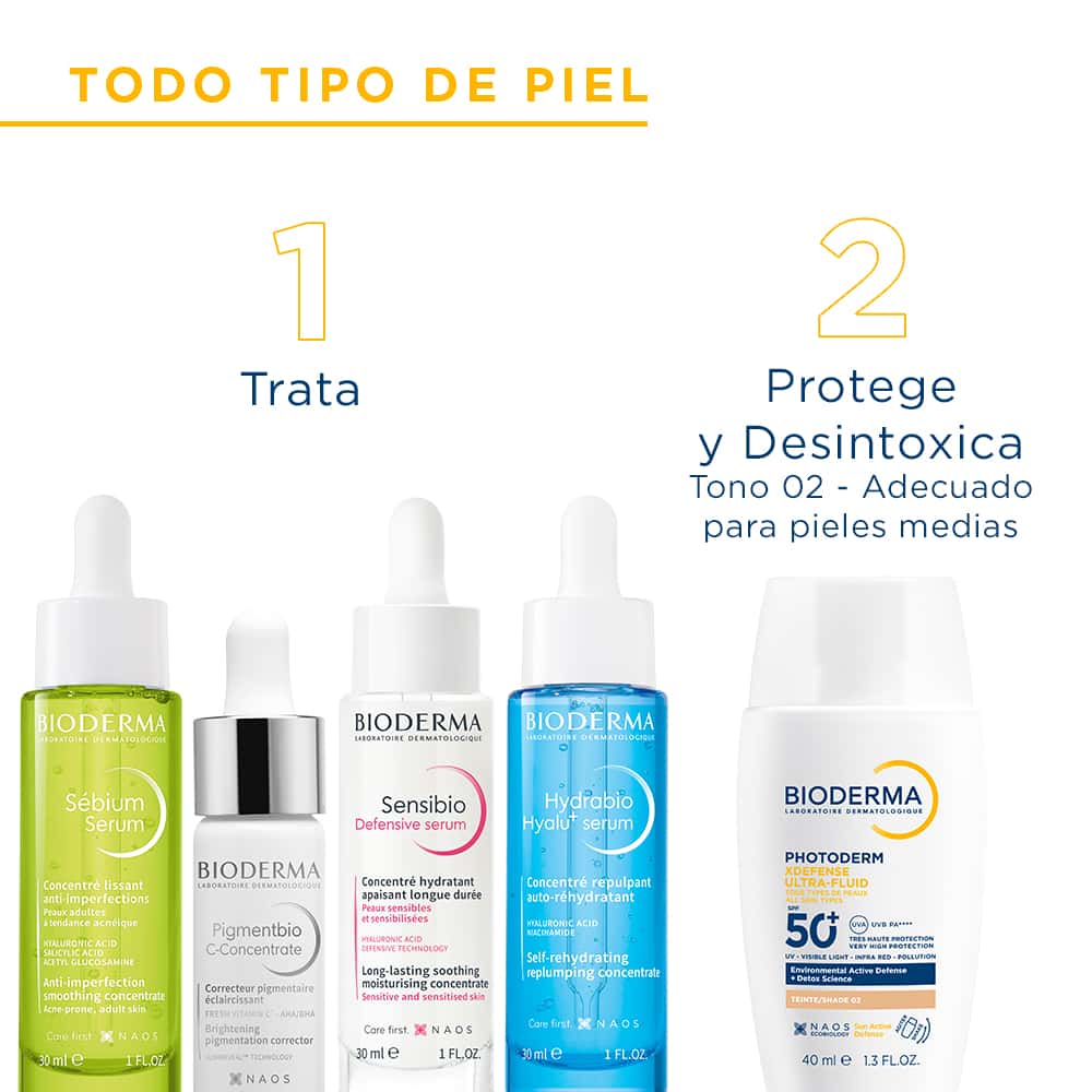 Protector Solar Bioderma Photoderm Xdefense Ultra-Fluido Tono Medio SPF50+