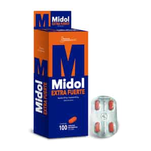 Midol Extra Fuerte 500mg + 200mg Tableta Recubierta