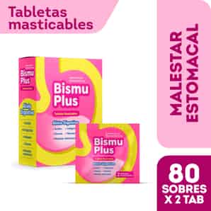 Bismuplus 262 mg Tableta Masticable