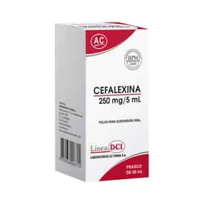Cefalexina acf 250mg-5ml Polvo para Suspension Oral