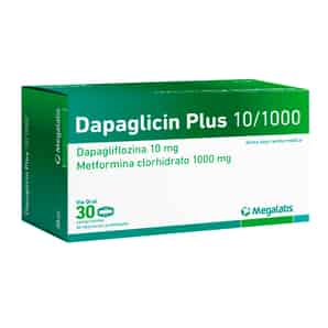 Dapaglicin Plus 10/1000 10mg + 1000mg Comprimido Liberación Prolongada