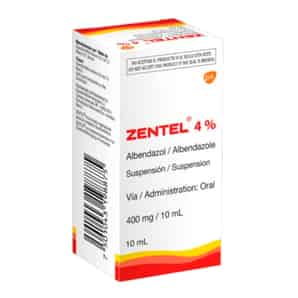 Zentel 400mg/10ml Suspensión Oral
