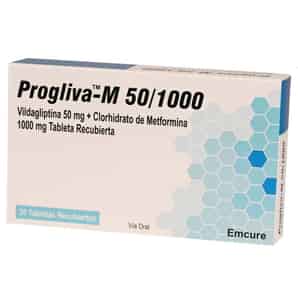 Progliva M 50/1000 50mg+1000mg Tableta Recubierta