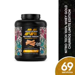 Nitro Tech 100% Whey Gold Churros Polvo Oral