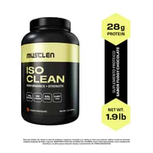 Proteína Aislada Iso Clean Musclen Sabor Fudgy Chocolate