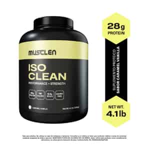 Proteína Aislada Iso Clean Musclen Sabor Caramel Vainilla