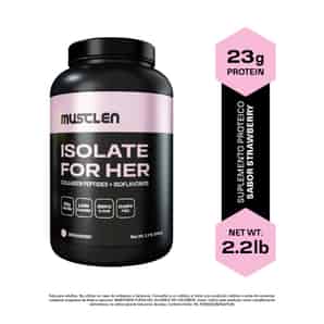 Suplemento Proteico Musclen Isolate For Her Sabor Strawberry