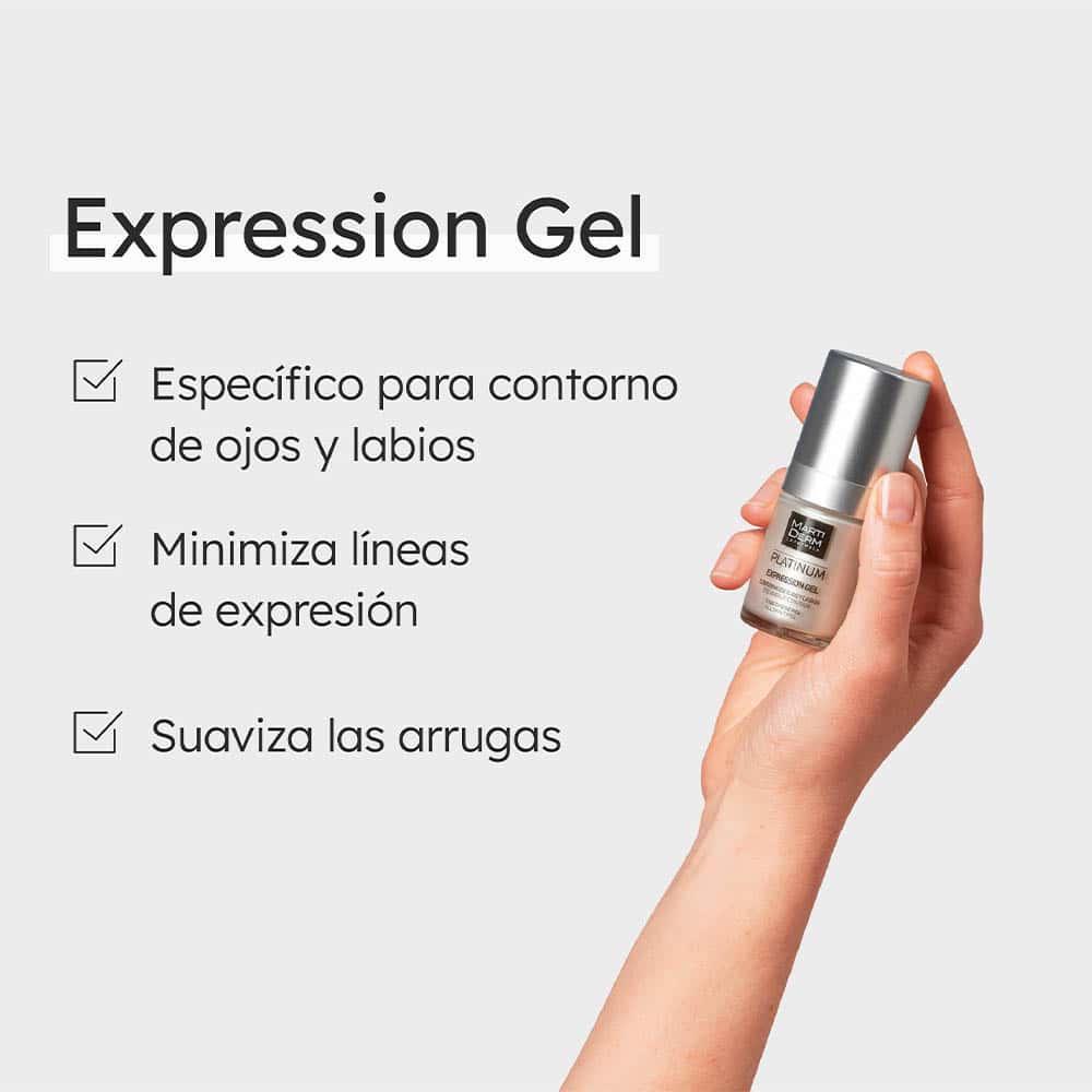 Contorno de ojos y labios MartiDerm Platinum Expression Gel 15 ml