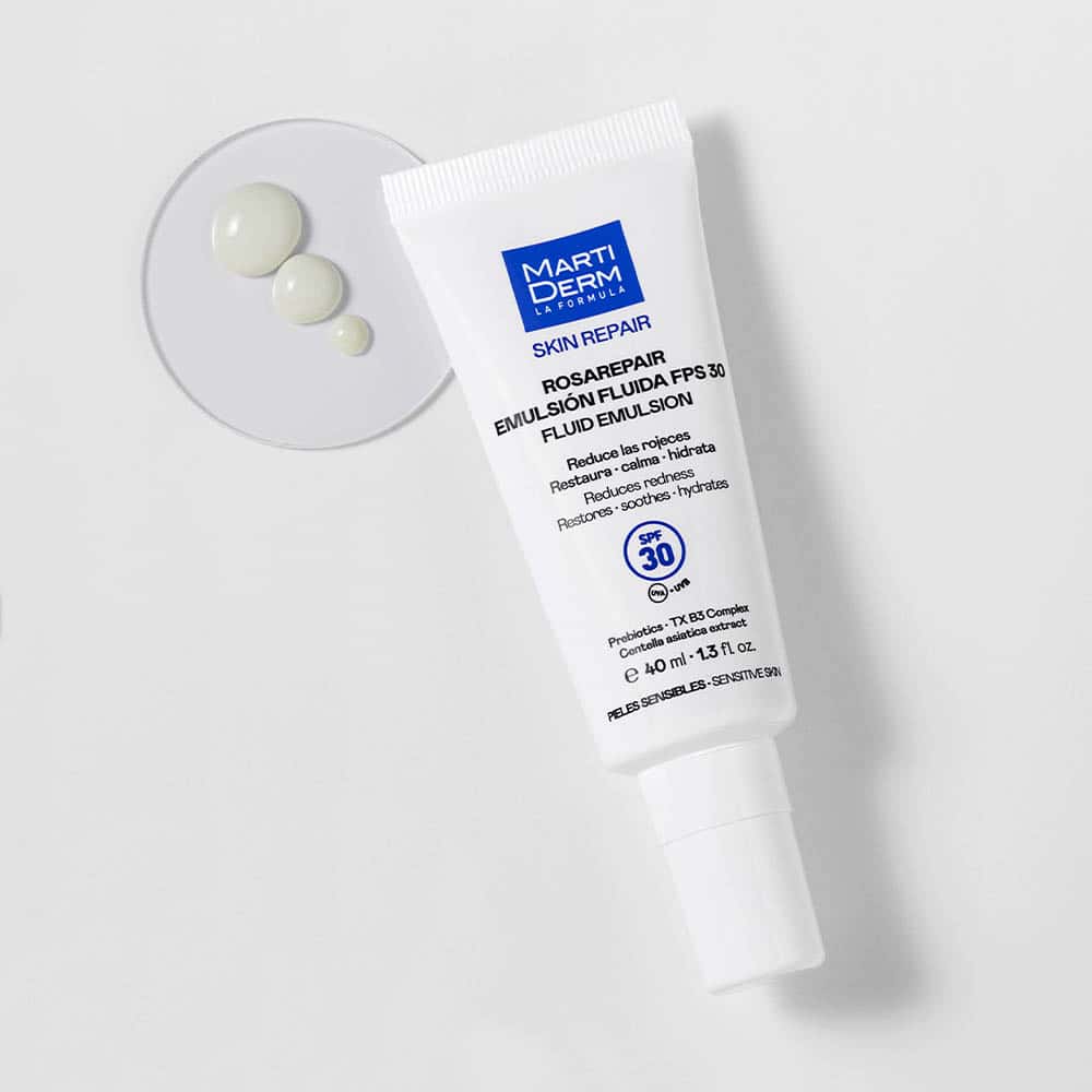 Crema MartiDerm Rosarepair Emulsión Fluida para rojeces FPS 30 40 ml