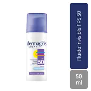 Fotoprotector Solar Facial Dermaglós FPS 50 Fluido Invisible