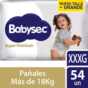 Pañales Babysec Super Premium Talla XXXG