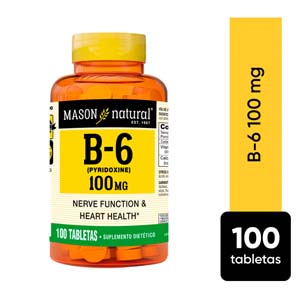 Vitamina B6 100 mg Mason Natural Tableta