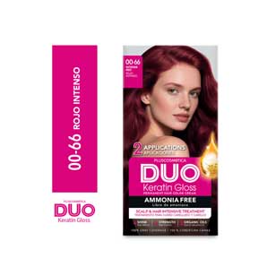 Tinte para Cabello Duo Keratin Gloss 00.66 Rojo Intenso