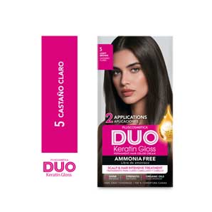 Tinte para Cabello Duo Keratin Gloss 5 Castaño Claro
