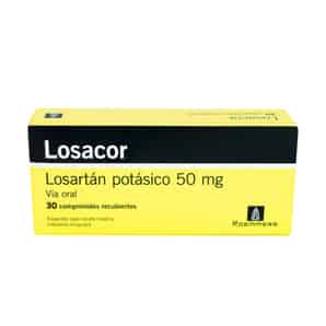 Losacor 50mg Comprimido Recubierto - Caja 30 UN