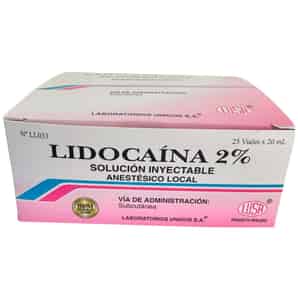Lidocaina 2% Solucion Inyectable