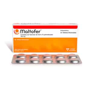 Maltofer 100 mg Tabletas Masticables