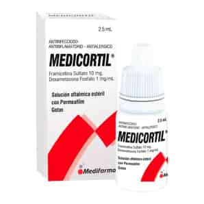 Medicortil 10 mg - 1 mg/ml  Solución oftálmica estéril