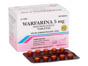 Warfarina 5 Mg Tableta - Caja 100 UN