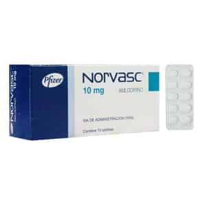 Norvasc 10 Mg Tabletas - Caja 10 UN