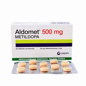 Aldomet 500 mg Tableta Recubierta - Tabletas recubiertas 30 UN