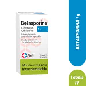 Betasporina 1G Polvo para solución Inyectable