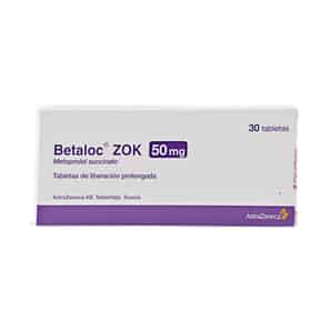 Betaloc Zok 50mg  Tableta de Liberación Prolongada