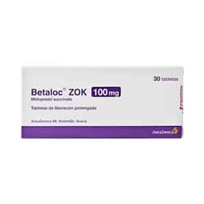 Betaloc Zok 100mg Tableta de Liberación Prolongada