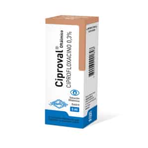 Ciproval 0.3% Solución Oftálmica - Frasco 5 ML