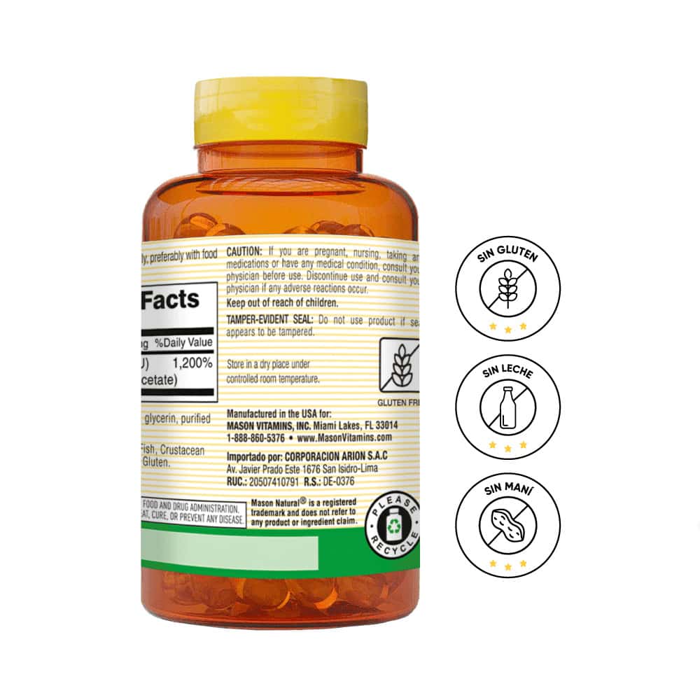 Vitamina E 400UI Mason Natural