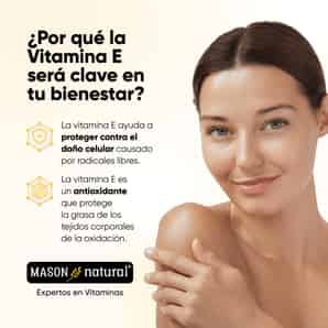 Vitamina E 400 UI - 30 Cápsulas Blandas - Mason Natural