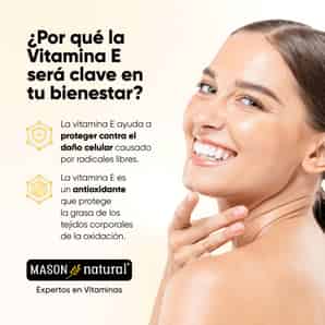 Vitamina E 400 UI - 100 Cápsulas Blandas - Mason Natural