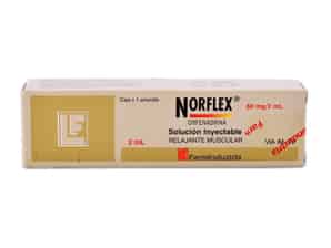 Norflex 60 Mg/ 2 Ml Solución Inyectable