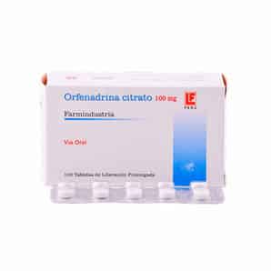 Orfenadrina 100 Mg Tableta de Liberación Prolongada - Caja 100 UN