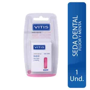 Seda Dental Suave Vitis Flúor y Menta - Dispensador 50 M