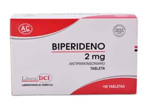Biperideno 2 Mg Tableta - Caja 100 UN