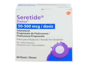 Seretide 50 Mcg-500 Mcg Polvo para Inhalación - Frasco 60 DSS