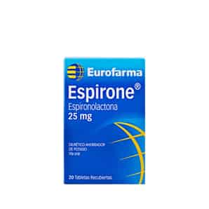 Espirone 25 Mg Tabletas Recubiertas - Caja 20 UN
