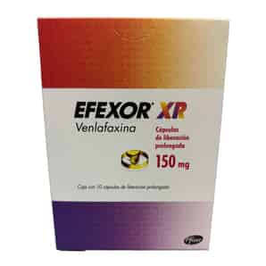 EFEXOR XR 150MG CAPSULA DE LIBERACION PROLONGADA