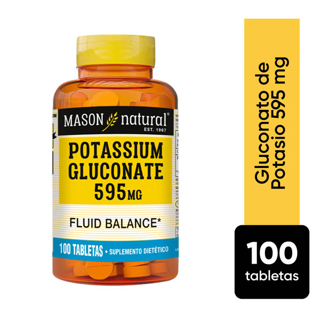 Potassium Gluconate 595mg Tabletas 100 UN Mifarma