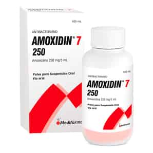 Amoxidin 7 250mg Polvo para suspensión oral