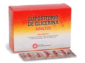 Supositorio De Glicerina Adulto Uso Rectal - Caja 100 UN