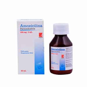 Amoxicilina 250mg/5ml Polvo para Suspensión Oral - Farmindustria - Frasco 60 ML
